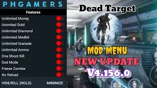 Dead Target v4.156.0 MOD APK Menu/Unlimited Money/Unlock Skins New Update