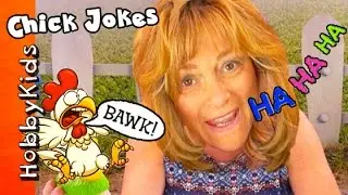 Why Did The Chicken REALLY Cross The Road? Ha Ha! Corny Little Funny Jokes  HobbyKidsTV