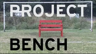 Freestyle footballer Sean Barnes showcases his own style of creativity on a Wickes bench