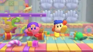 Kirby Fighters 2 - The Yo-Yo Kid and His Bandana Waddle Dee Buddy (Switch Gameplay)