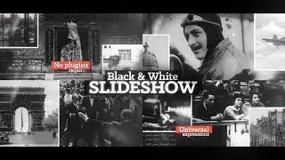 Black & White Slideshow - After Effects project