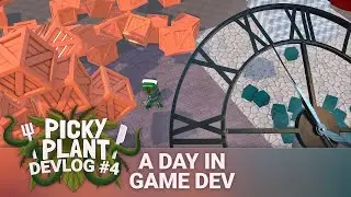 A Day of Game Dev & a Day Off From My Full Time Retail Job | Picky Plant | Game Devlog #4