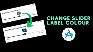 How to change the label color of slider in android | Android Studio tutorial