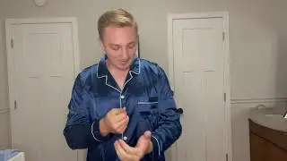 Review of SWOMOG 4 pcs Men Satin Pajamas Set Silk Button-Down