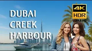 Dubai Creek Harbour Walking Tour 2025 in 4K Relaxing Waterfront Views