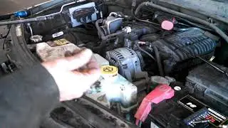 Power steering stretch fit belt replacement 2008 Dodge Nitro 4.0L Serpentine belt too