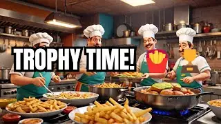 Overcooked All You Can Eat Would You Like Fries With That Trophy 🏆 #overcookedallyoucaneat