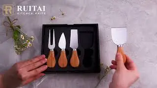 RUITAI Kitchen Knife |ODM Rubber Wooden Cheese Knife Set, Cheese Cutter Set Supplier