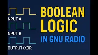 GnuRadio Tutorial | Boolean Operators in GnuRadio | OR, NOT, AND, XOR | SDR | Logic Gates