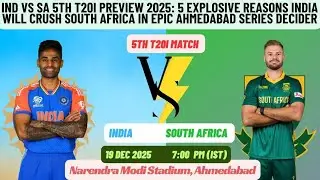 5th T-20I | South Africa tour of India 2025 | Narendra Modi Stadium, Ahmedabad | Preview 
