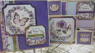 Cardmaking with Hunkydory's Current member free gift Tranquil Gardens- Butterfly Kisses