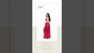✨ Satin Belly Dance Skirt in Motion OR The Ultimate Belly Dance Skirt: 2 Side Cuts + Major Flow 💃