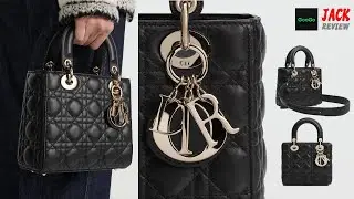 Lady Dior My ABCDior Small bag Lambskin leather black caning Unboxing