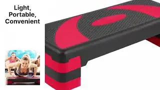 BalanceFrom Aerobic Step Platform Trainer with Adjustable 3-Level Risers-ZJL1883
