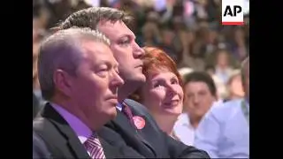PM Gordon Brown addresses Labour conference, reax