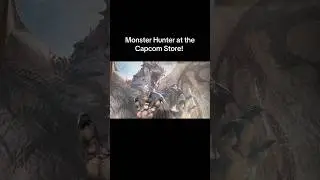 That Dragon was crazy! Monster Hunter at Capcom store. #monsterhunter #capcom #capcomgames #japan