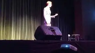 High School Student Gives Impromptu Speech about his Math Teacher at School Assembly