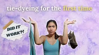 Trying to Tie Dye my old clothes | Doodle Hog Pastel Tie Dye Kit
