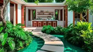 Relaxing Morning Jazz with Peaceful Garden Atmosphere for Productive Early Work Hours