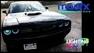 Lighting Trendz Halo Lights and Demon Eyes Installed on my 2016 Dodge Challenger // #teammodfx