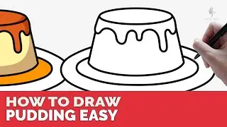 HOW TO DRAW PUDDING EASY