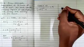 sinking fund | financial maths | applied maths class 12 | part 2
