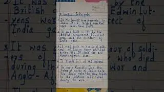 5 lines on India gate. #learning  #education #essay