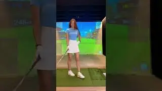 Screen Golf Driver Tee Shot 248m