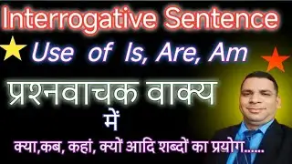 Interrogative Negative Sentence,Use of Is Are Am 