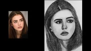 Realistic girl face sketche/ how to draw a beautiful woman face