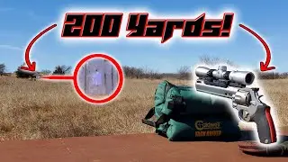 Taurus Raging Bull 44 Mag Revolver at 200 Yards!