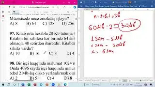İnformatikanın əsas anlayişları (80-160 arası testlərin izahı)