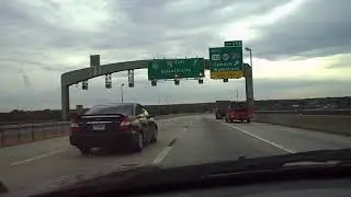 Driving the Walt Whitman Bridge to the North/South Freeway SB (2012)