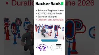 HackerRank is hiring Software Development Engineer Intern | No % Criteria | Location? #itjobs #jobs