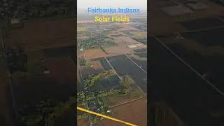 southern vigo count Indiana solar fields from powered parachute