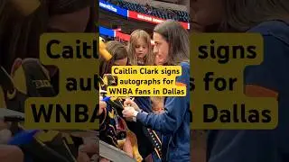 Caitlin Clark signs autographs for #WNBA fans in #Dallas 🏀 #caitlinclark #fyp #explore #basketball