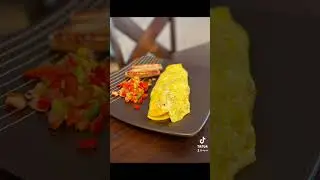Omelet on Steelmade flat top grill