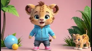 Lion Cub Learning Color | Fun Color Learning Nursery Rhyme for Kids | Baby Learning Song