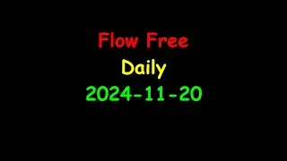 Mobile Games | Flow Free | Daily Puzzles | 2024-11-20