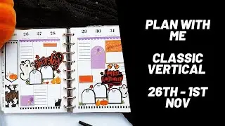 Plan /With Me // Classic Vertical 26th - 1st Nov // Halloween