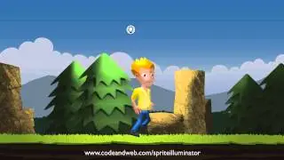 2d game scene with dynamic light effects - spriteilluminator