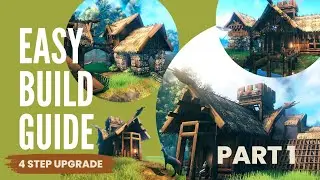 Valheim : Build Guide | Simple & cool Viking house design ( Small house tutorial ) Part 1/2
