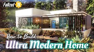 Ultra Modern Home Showcase & How to Build Tutorial #fallout76