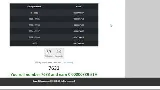 Free ethereum криптовалюта.Заработок до 200$ в час на кране.Заработок без вложений