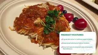 Biodegradable #Disposable #Paper Plate for Party - Bagasse Tableware in Daily Life - MIDA