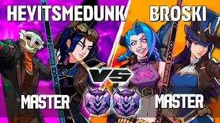 2XKO ▰ HEYITSMEDUNK (Caitlyn-Ekko) vs BROSKI (Jinx-Caitlyn) ▰ 2XKO Pro level replays