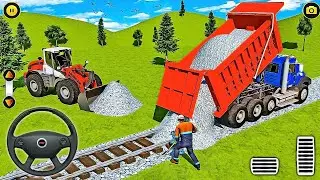 Railroad Tunnel Train Construction Simulator - Construction Vehicles 3D Game - Android Gameplay
