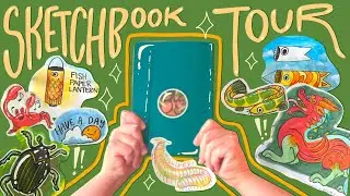 ★ I show you my silly little drawings | sketchbook tour ★ ANJ 2023-24
