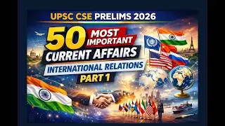 MUST WATCH: IR (Part-1)- 50 Most Important Current Affairs For UPSC Prelims 2026!!! #upsccse2026