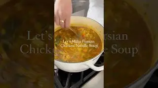 Persian chicken soup for cold & flu season 🙏 #persian #soup #recipe